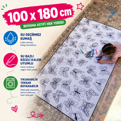 YIKANABİLİR BOYAMA HALISI