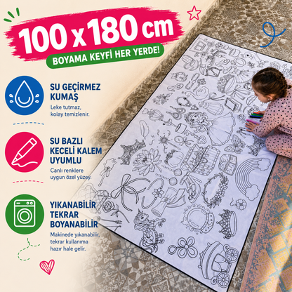 YIKANABİLİR BOYAMA HALISI