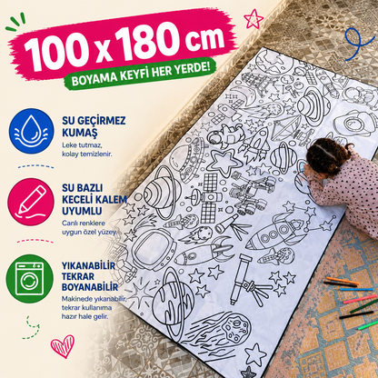 YIKANABİLİR BOYAMA HALISI
